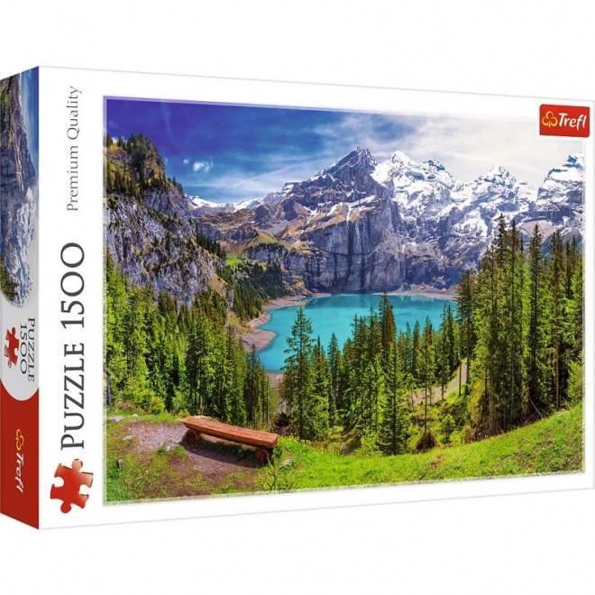 Puzzle Lac Oeschinen Alpes 1500 pièces