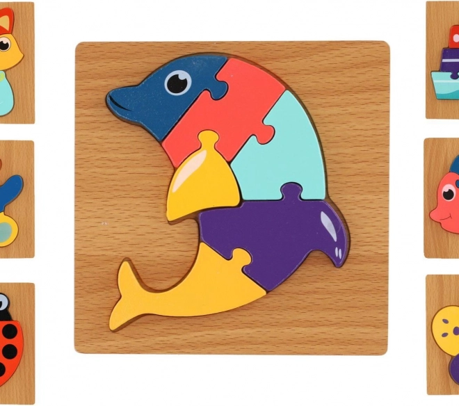 Puzzle en bois Animaux mixte d'espèces