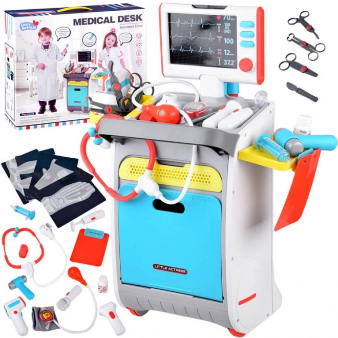 Trousse de soins médicales, chariot de médecin ZA4197