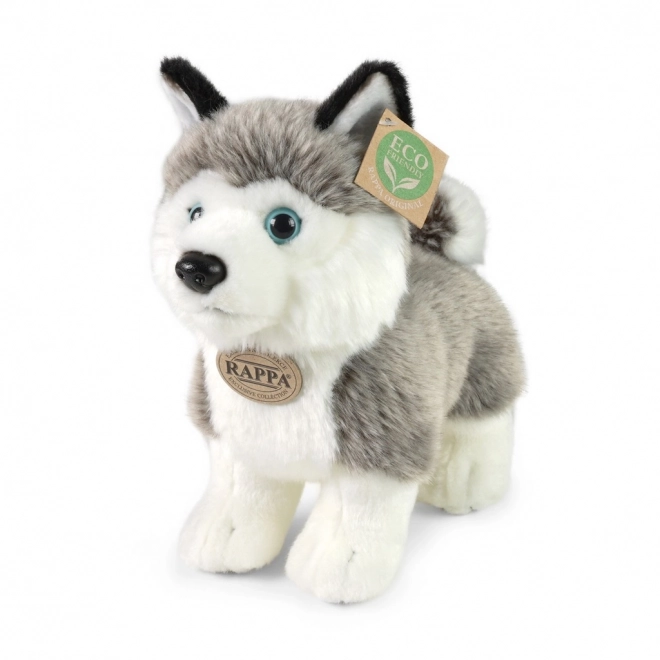 Chien husky en peluche debout 23 cm ECO-FRIENDLY