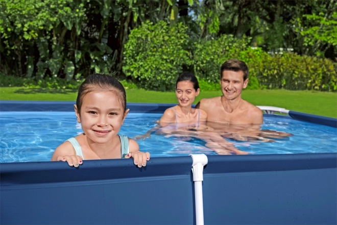 DeluxeJr Steel Pro Rack Piscine 259x170x61 BESTWAY pour le jardin