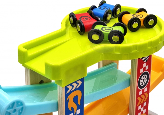 Tooky Toy Toboggan coloré pour voitures