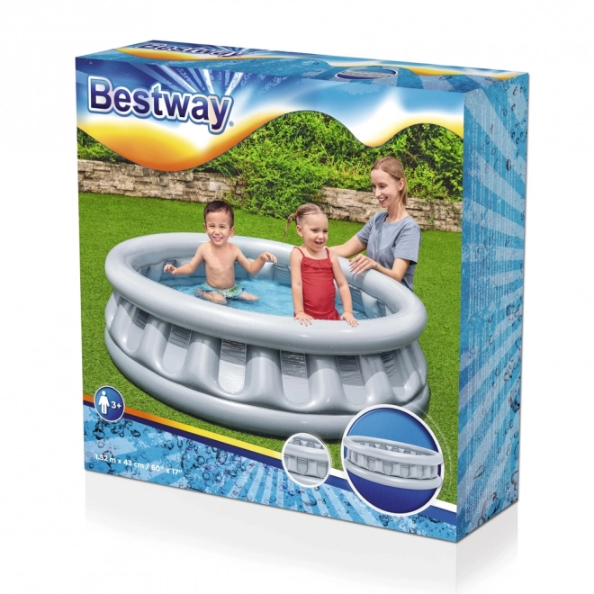 Piscine gonflable pour enfants vaisseau spatial 152x43cm en boîte 30x30x7cm