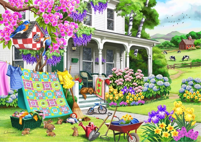 Puzzle en bois Jardin de campagne de WOODEN CITY