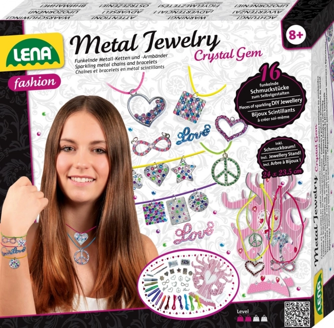 Lena pendentifs métalliques – kit créatif pour fabriquer des bijoux