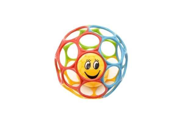 Balle souple à chatouilles avec grelot - smiley