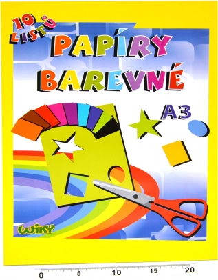 Papiers colorés A3 180 g/m², 10 feuilles