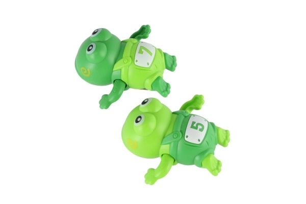 Grenouille à remonter pour baignoire en plastique 10cm 6pcs dans boîte 18m+