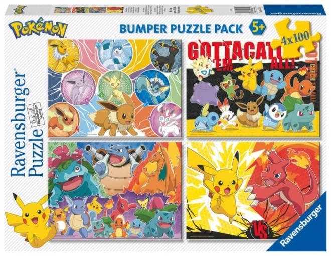 Puzzle Pokémon 4x100 pièces