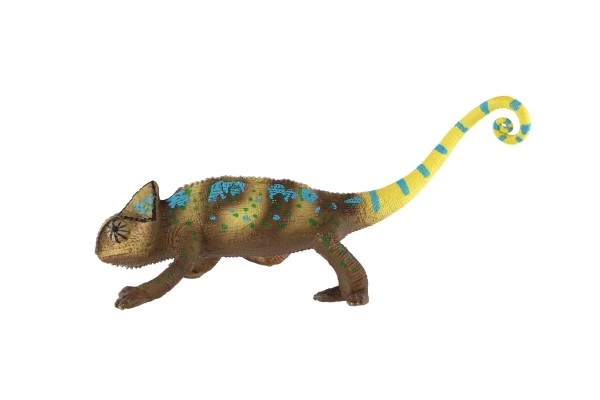Caméléon yéménite en plastique zooté 18cm dans un sachet