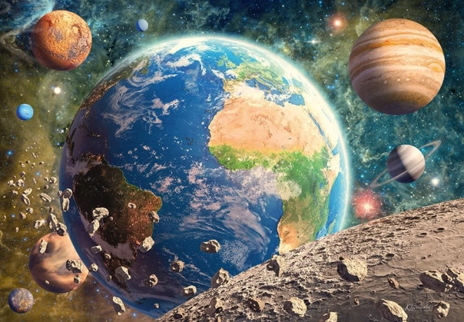 Puzzle Vue de la Lune 500 pièces