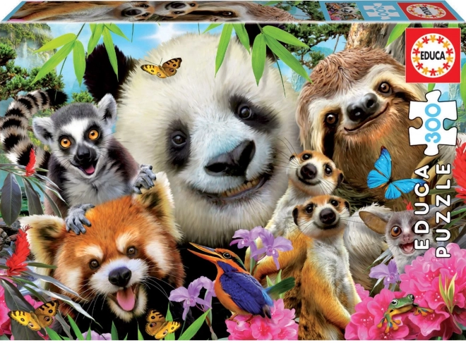 Puzzle Selfie des amis aux yeux noirs 300 pièces