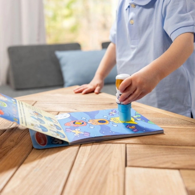 Autocollant WOW! Sticker astronaute timbre