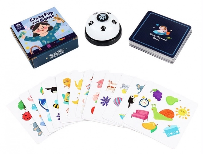 Jeu de cartes Trouver la paire avec 54 cartes et une cloche