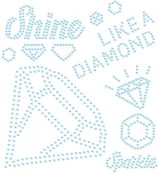 Application thermocollante avec strass – brillez comme un diamant