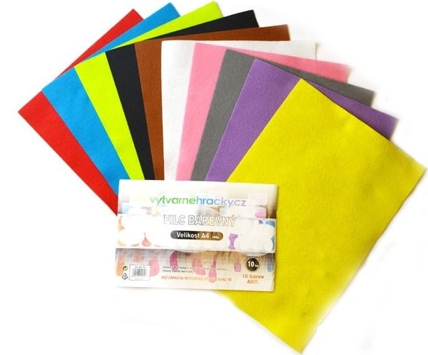 Feutrine - 10 pcs mélange de couleurs A4, 180 g