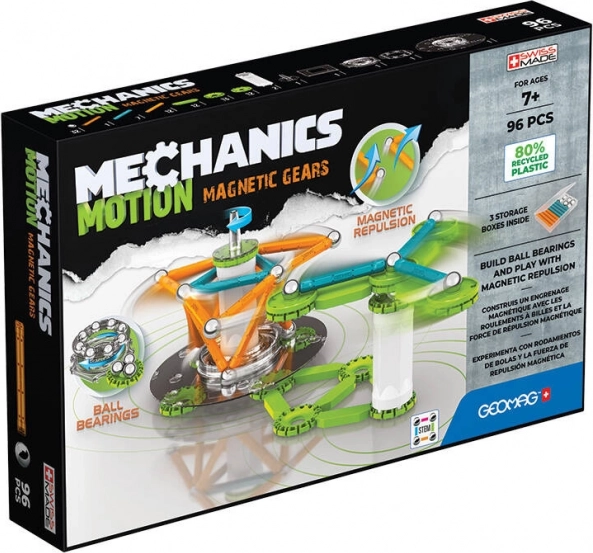 mechanics motion magnetic gears 96 pièces geomag jeu de construction magnétique