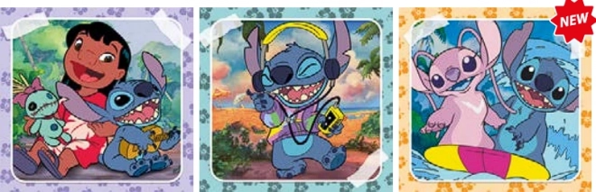 CLEMENTONI Puzzle Stitch 3x48 pièces