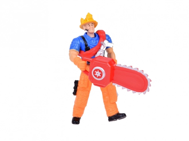 Grand véhicule de pompiers avec son et casque pour enfants