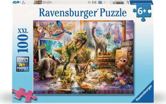 Puzzle RAVENSBURGER Les dinosaures prennent vie XXL 100 pièces
