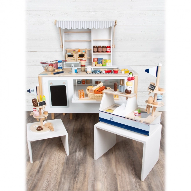 Petit Stand Multifonctionnel en Bois Fresh