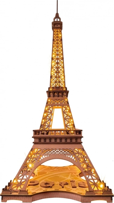 Puzzle 3D en bois RoboTime Rolife Nuit Éclairée Tour Eiffel