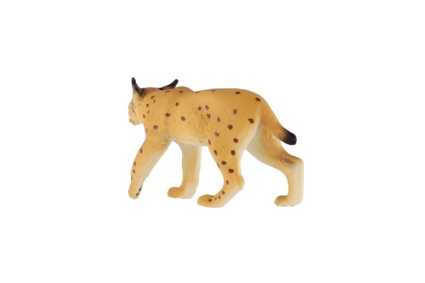 Lynx boréal zooted en plastique 9cm dans un sachet