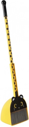 Ensemble de nettoyage pour enfants jaune avec motif de chat