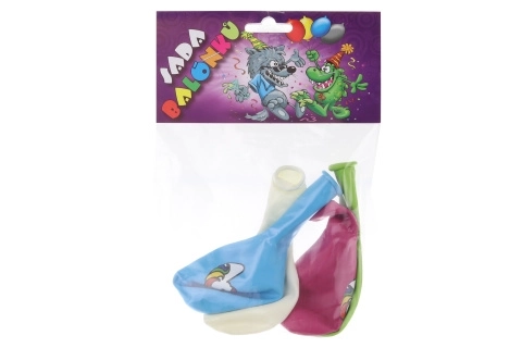 Ballons ronds avec impression Licorne - 4 pièces