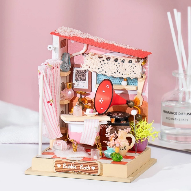 Maison de poupée miniature Salle de bain en mousse de RoboTime