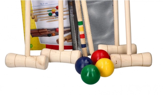 Jeu de croquet en bois 24 pièces - pour enfants et adultes