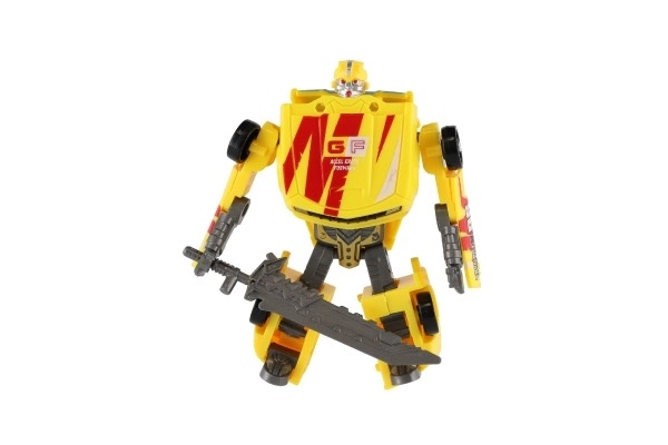 Transformer robot voiturette jaune