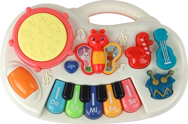 Clavier interactif à motifs de papillons