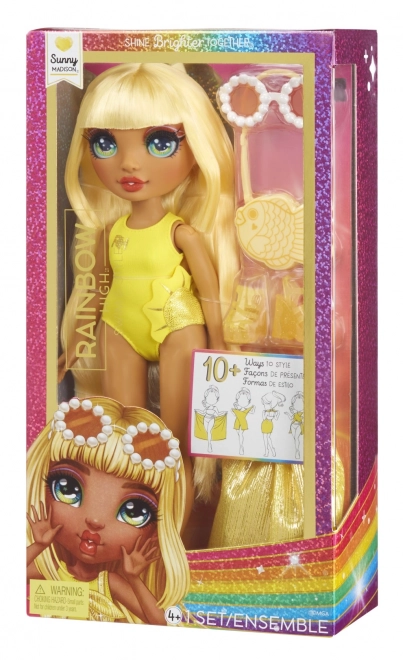Poupée de mode Rainbow High Swim Style Sunny Yellow