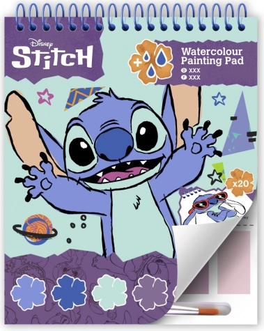 Bloc de coloriage et peintures Lilo et Stitch