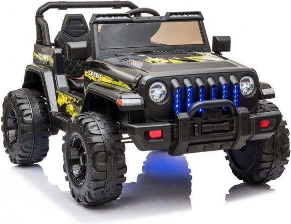 Voiture électrique tout-terrain pour enfants, noire
