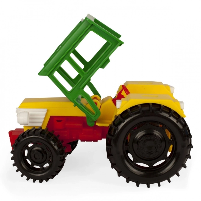 Tracteur avec remorque pour chevaux