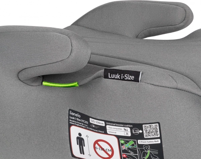 LIONELO Rehausseur Luuk i-Size 125-150 cm, Gris