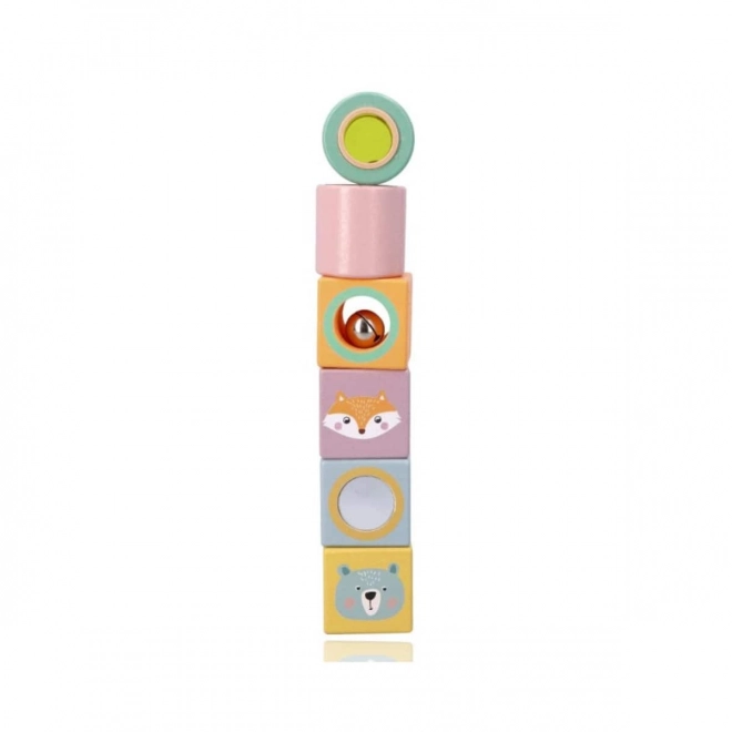 Cubes sensoriels en bois pour petits explorateurs