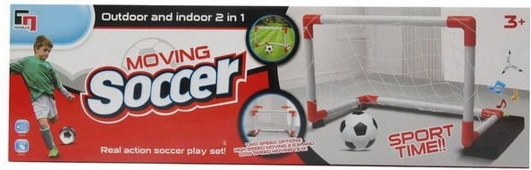 Set de football avec cage mobile et effets sonores
