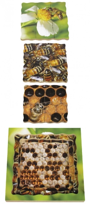 Just Jigsaws 600 Abeille – puzzle en bois superposé