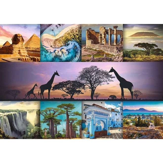 Trefl Puzzle 1000 pièces - Collage Afrique