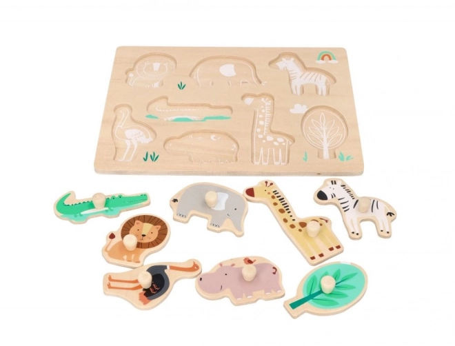 Puzzle en bois avec poignées Safari