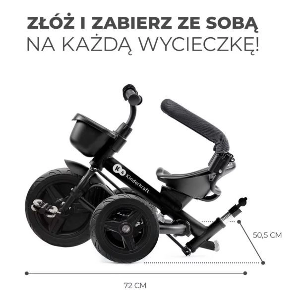 Tricycle enfant Aveo Malachite Gris