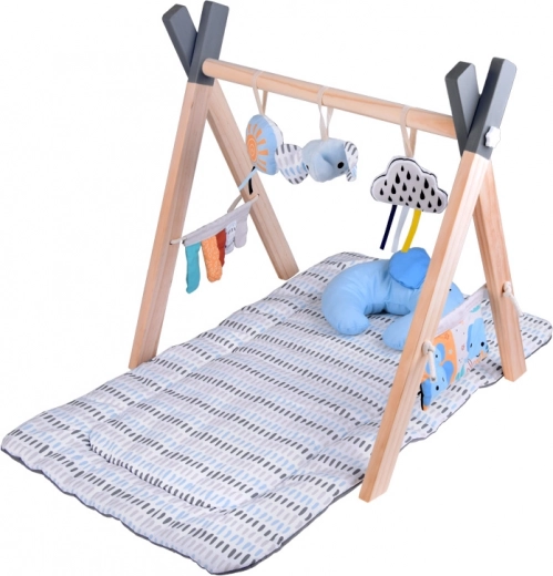 Tapis moelleux et coussin de soutien