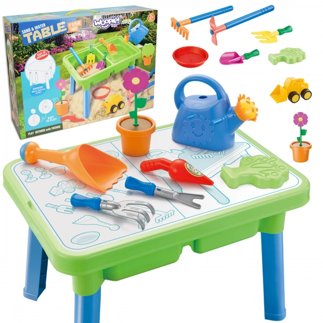 Table d'eau et de sable avec accessoires de WOOPIE