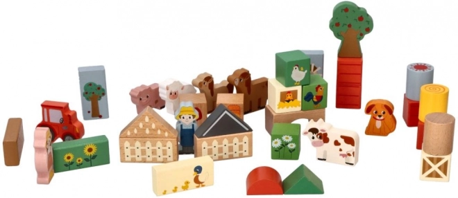 Blocs en bois - Aventures à la ferme