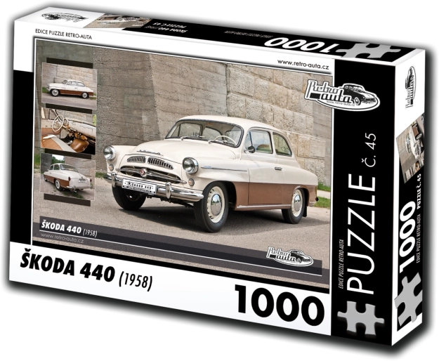 puzzle voitures rétro škoda 440 (1958) 1000 pièces