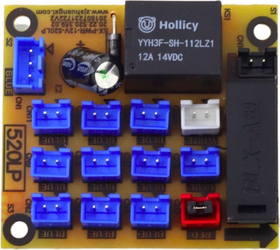 Carte électronique de distribution de lumière pour véhicules à batteries
