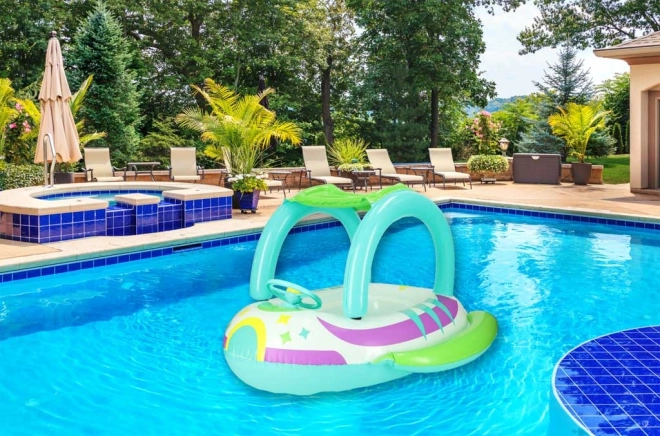 Bateau gonflable pour enfants avec volant et pare-soleil Bestway